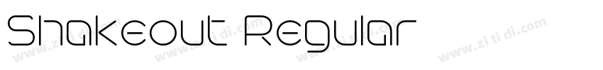Shakeout Regular字体转换 Shakeout Regular字体转换